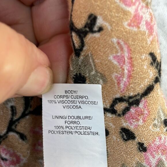 Lucky Brand Size XS Maxi Dress Boho Floral Print - Picture 8 of 11